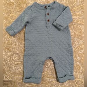 Janie and Jack Blue Quilted One Piece